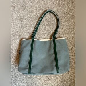 WXNOW Large Green Canvas Tote Bag